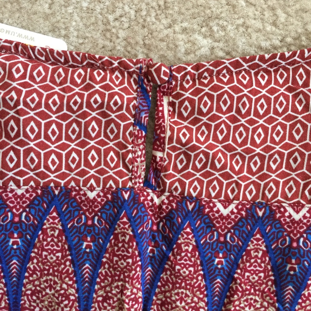 Umgee S Boho Hippie Tunic Dress Hi-Lo Hem NWT - Picture 6 of 8